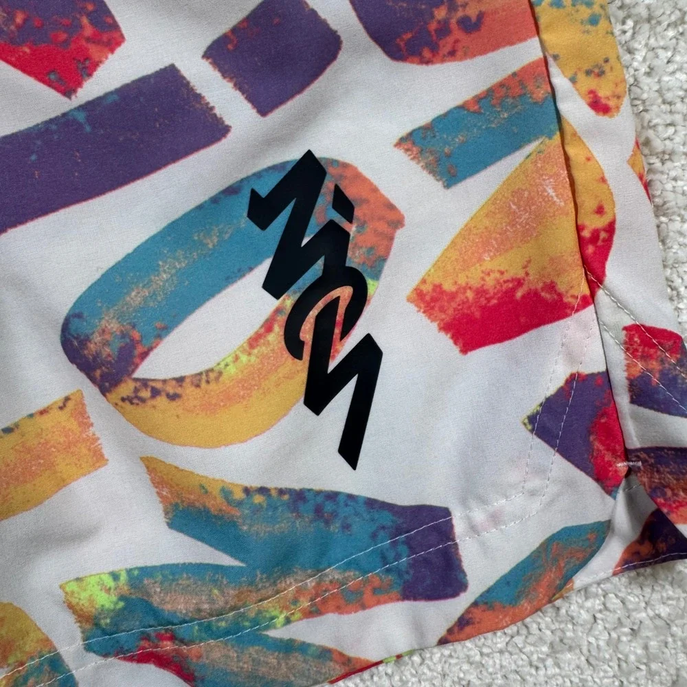 Jordan Zion Basketball Shorts Mens Small Streetwear Graffiti Print Dri-FIT
